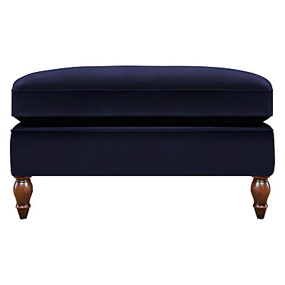 Duresta Vaughan Footstool, Umber Leg Harrow Velvet Navy Duresta Vaughan Footstool, Umber Leg Harrow Velvet Navy